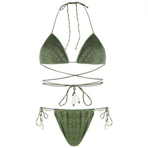 Oseree Sparkling Green Bikini Set